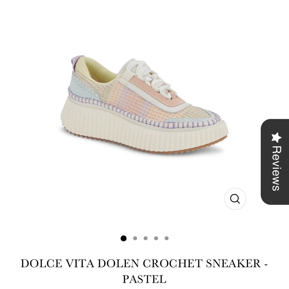 Dolce Vita pastel Crochet Sneakers